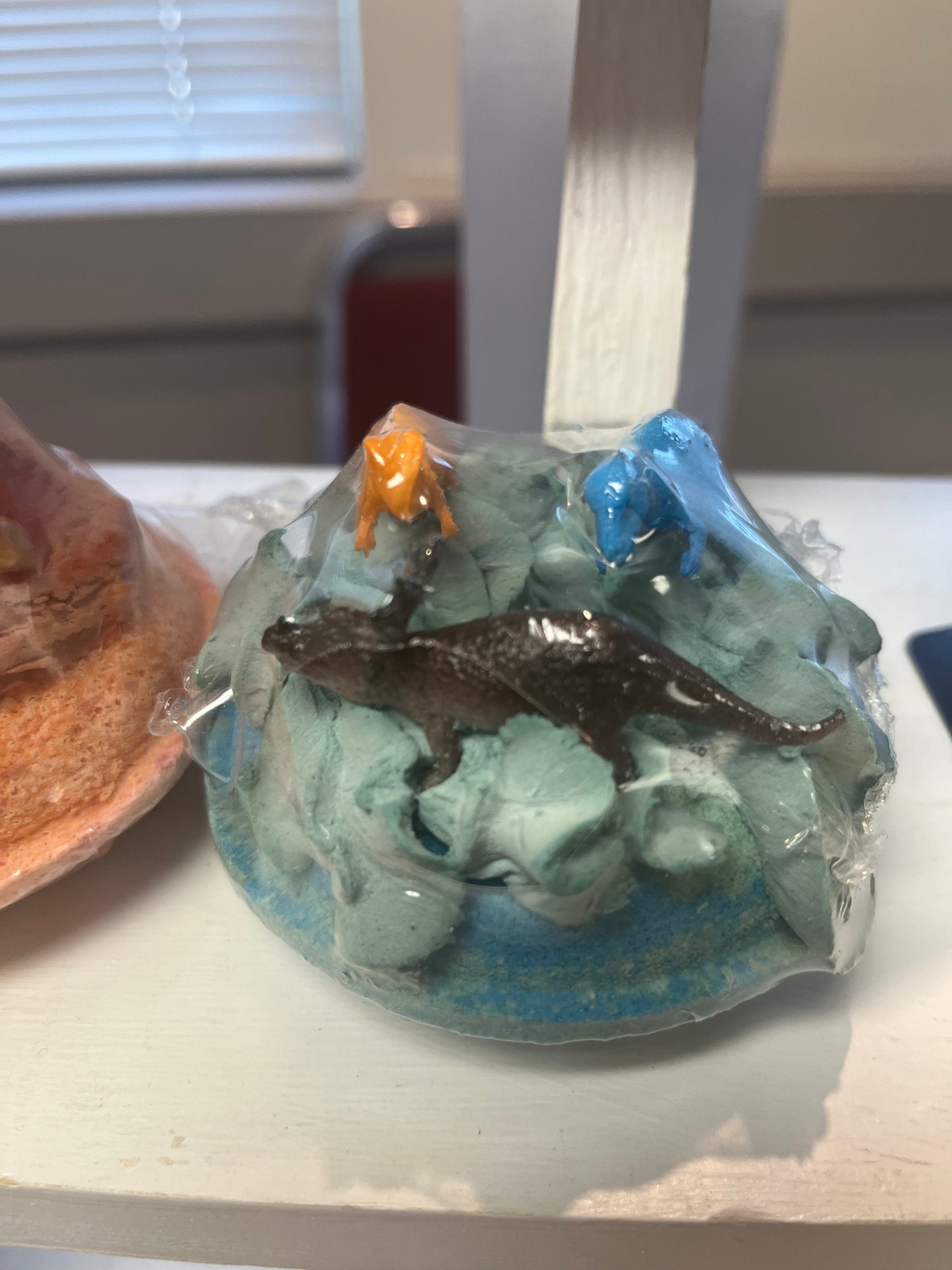 Jurassic Land Bath Bomb with Toy Dinosaurs - Bath Bomb and Bubble Bath Combo