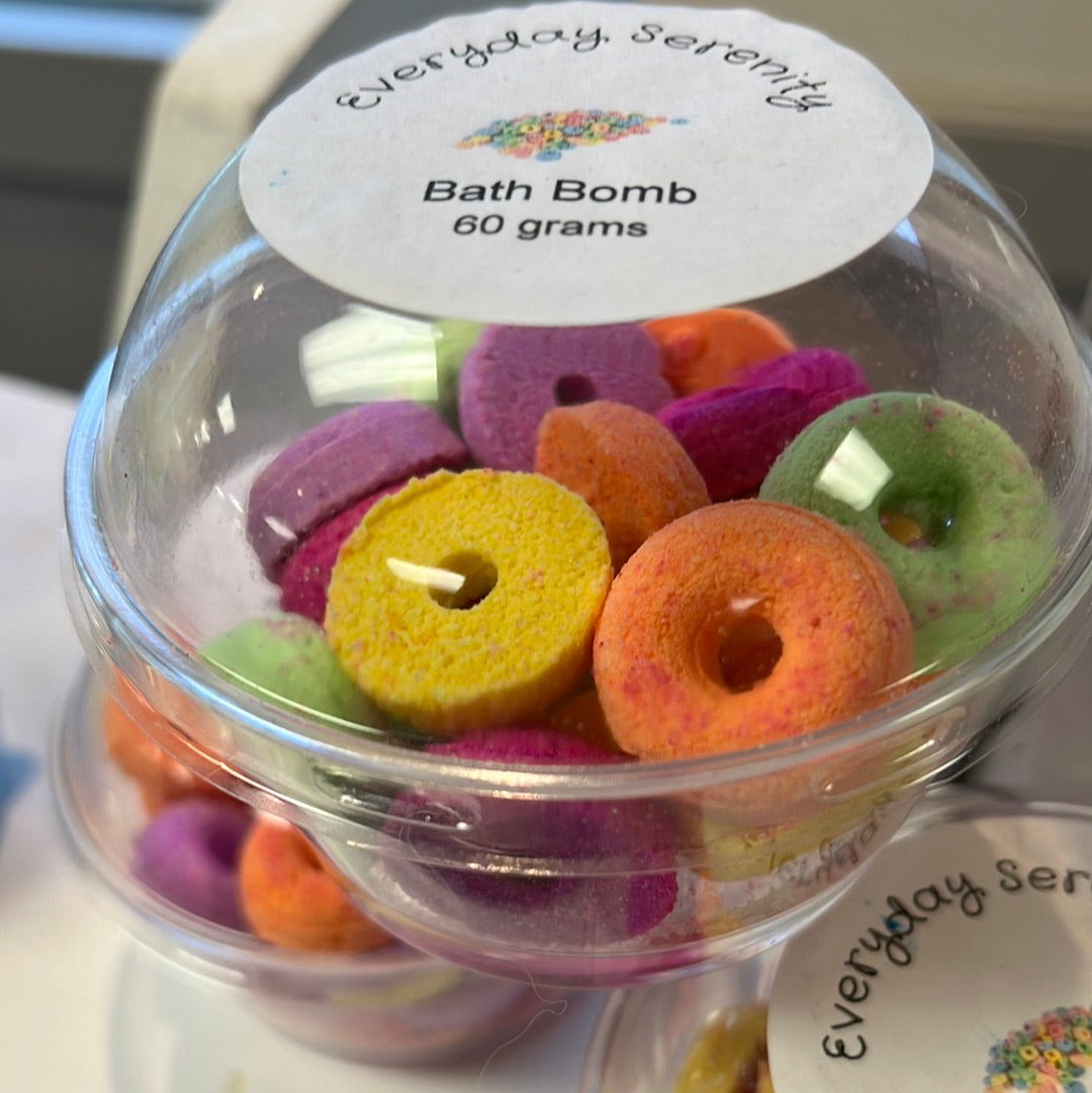 Fruit Loop Mini Bath Bombs.
