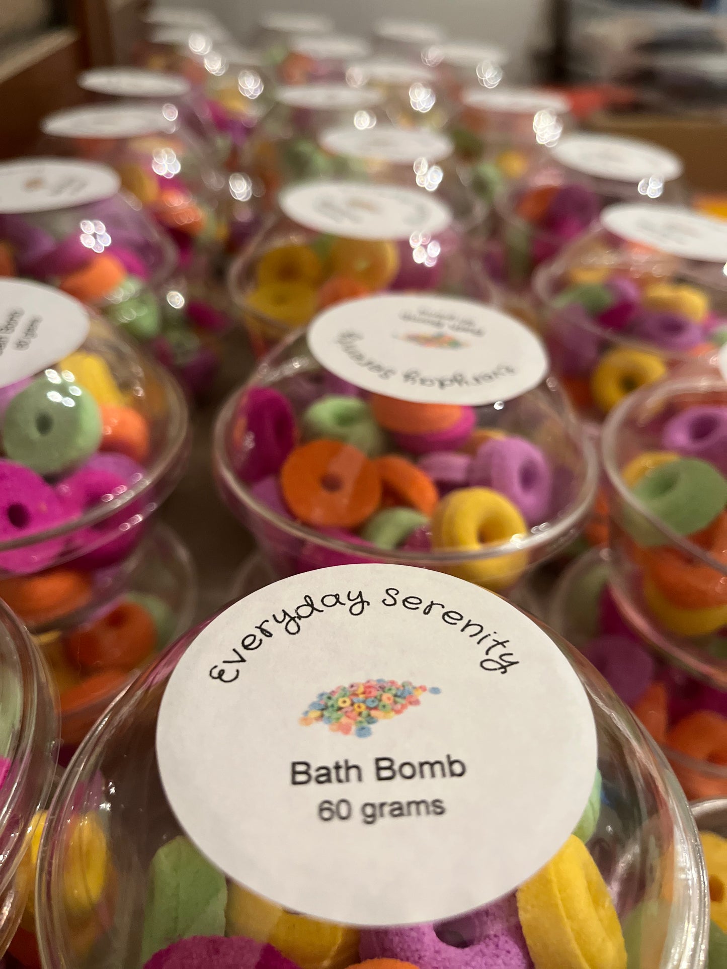 Fruit Loop Mini Bath Bombs.