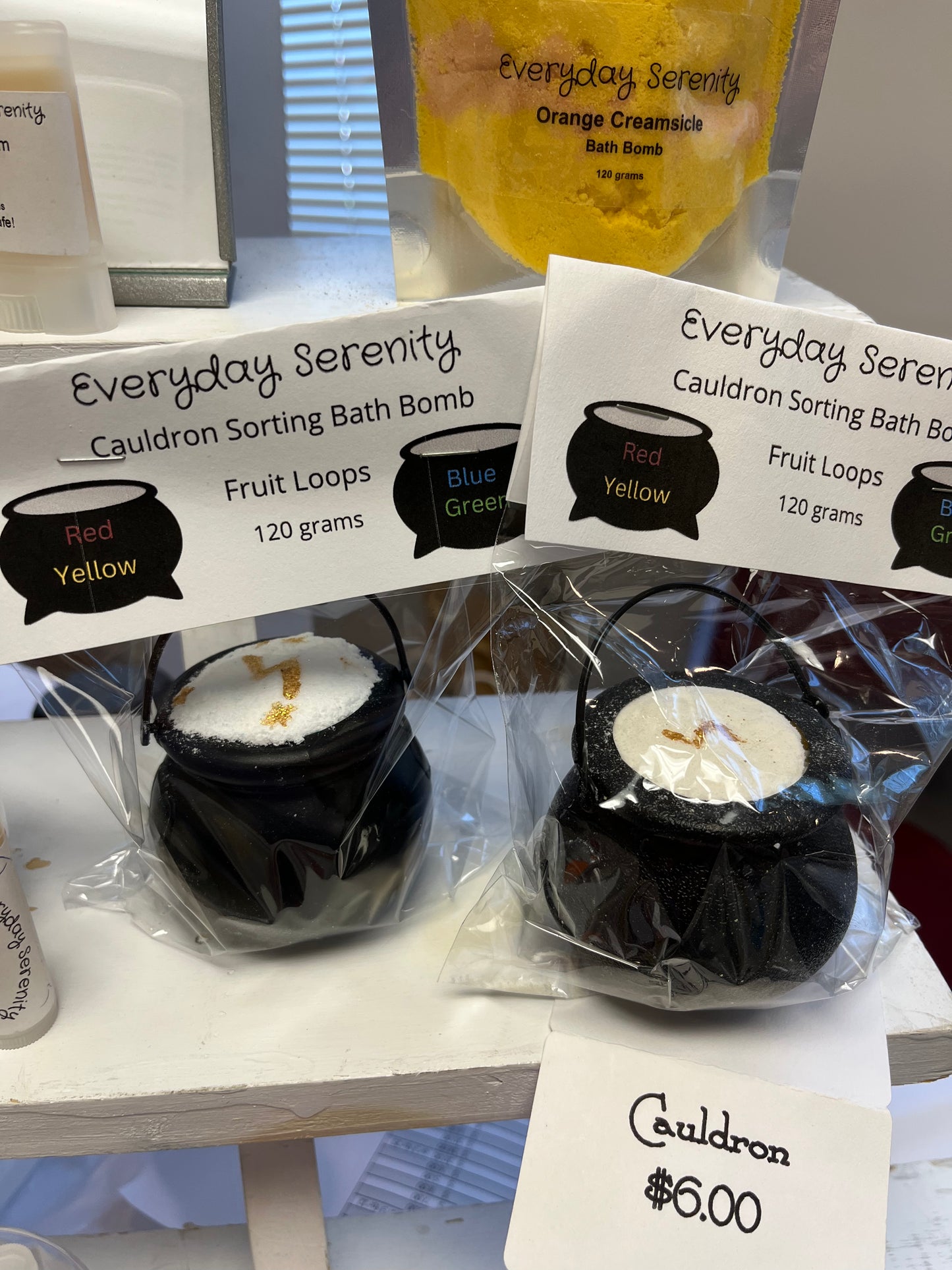 Sorting cauldrons bath bomb